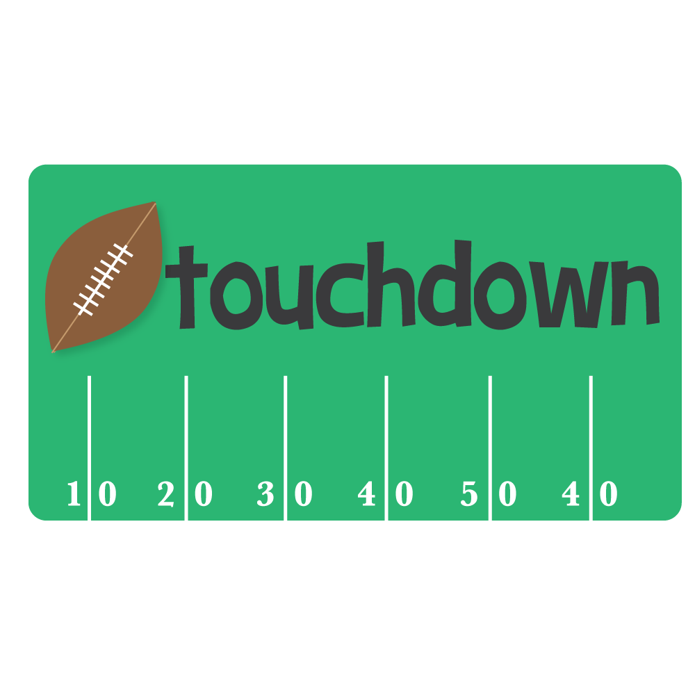Football touchdown clip art