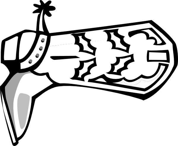 Free cowboy hat outline cowboy boot clip art vector clip art 2 ...