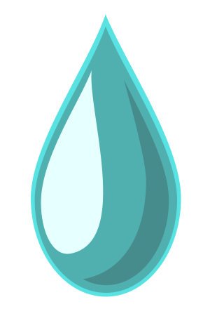 Drawing cartoon water