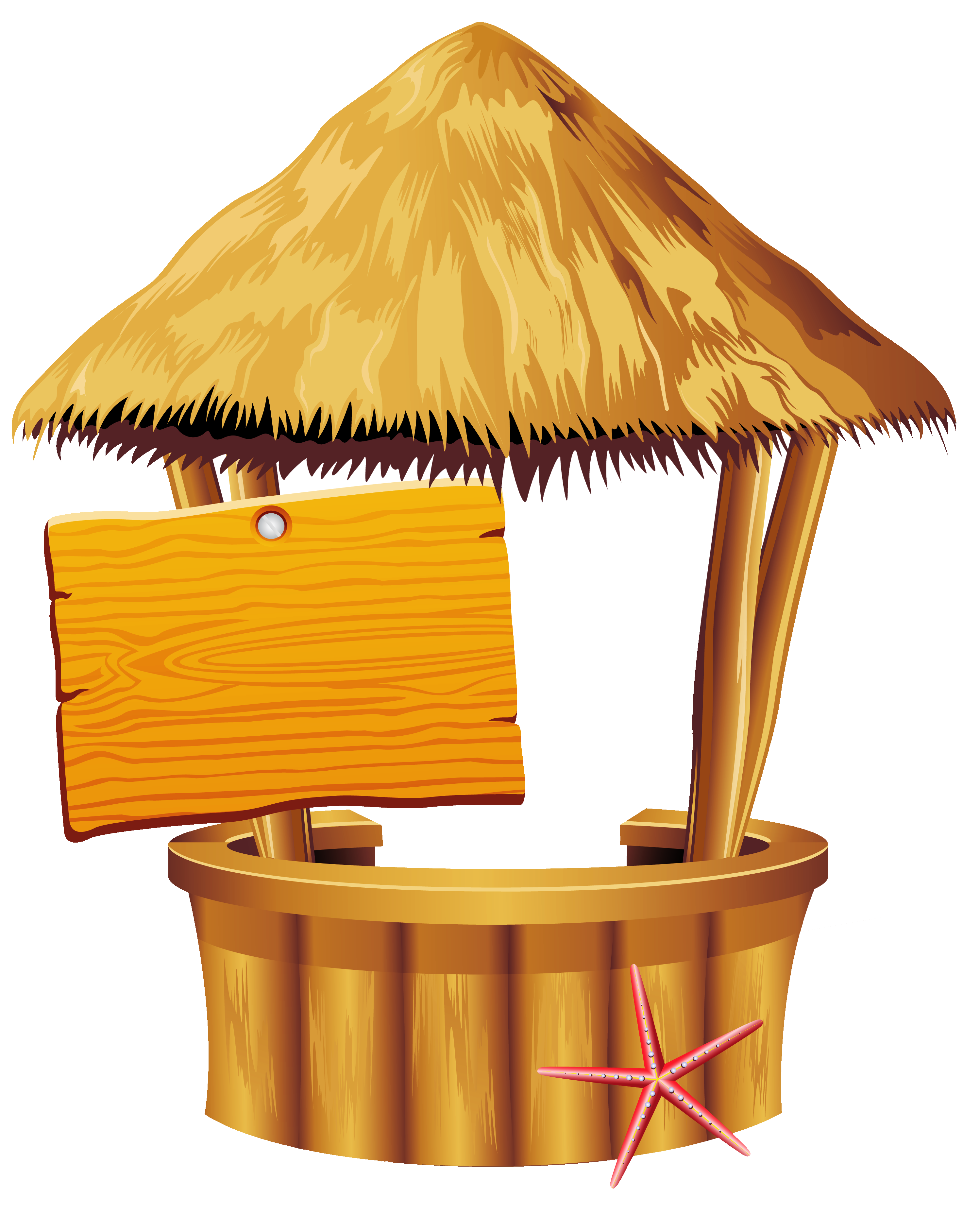 Hawaiian Beach Tiki Bar PNG Clipart