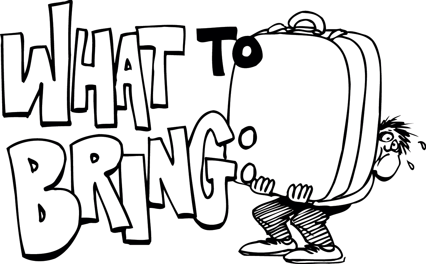 Clipart packing suitcase