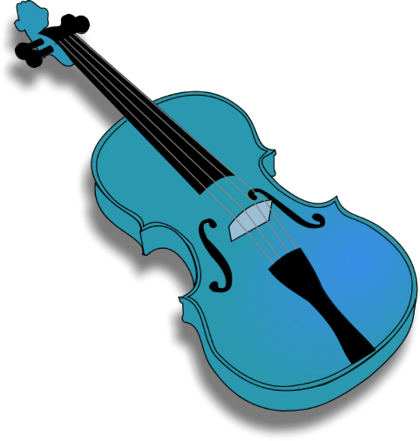 Violin with No Strings - vector Clip Art