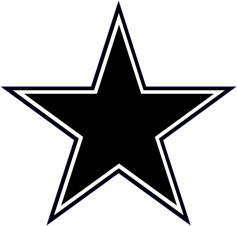 Black star clipart