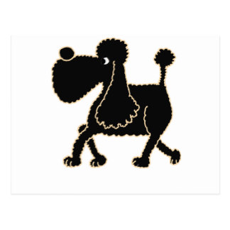 Cartoon Poodles Postcards | Zazzle