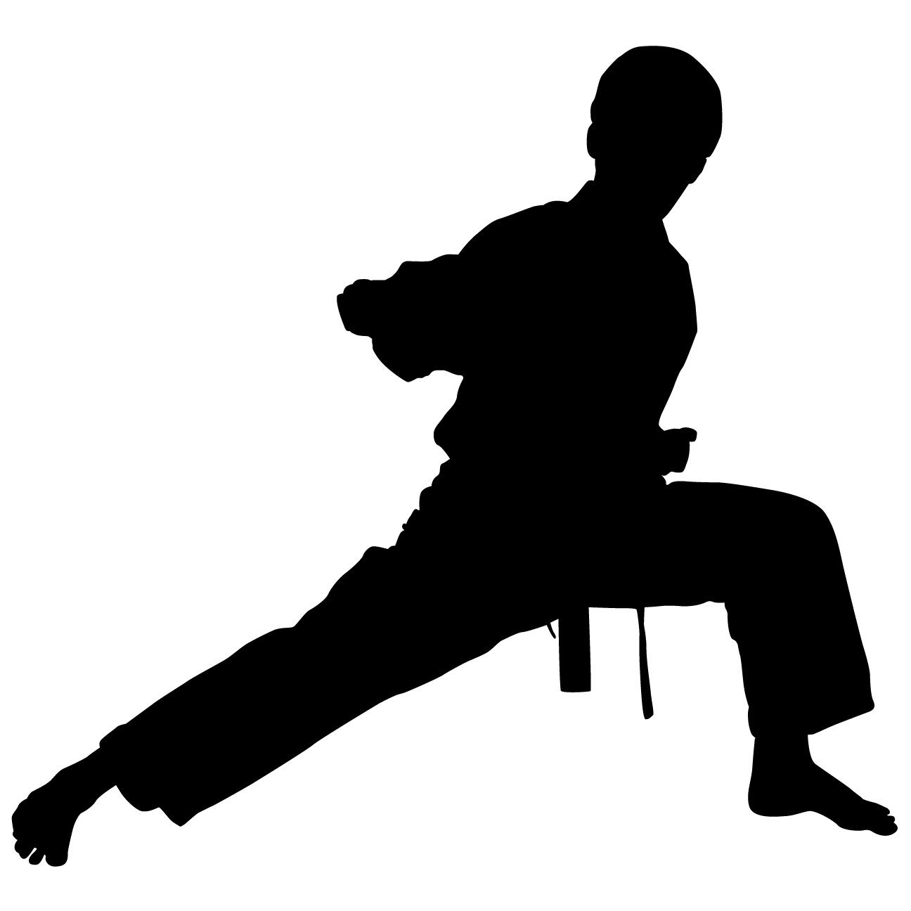 Karate Silhouette Clipart