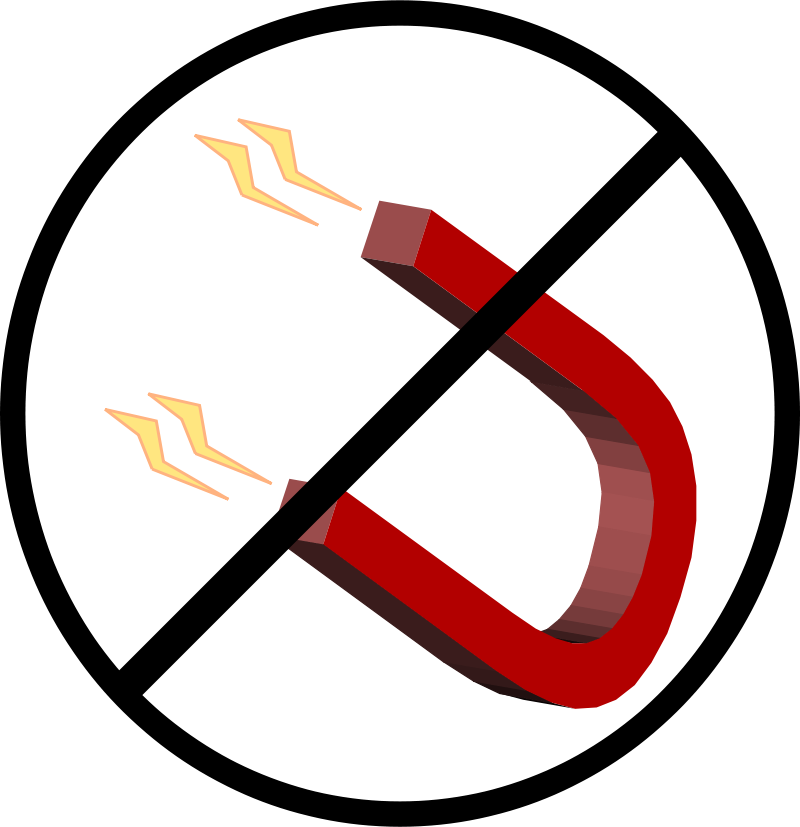 Clipart - No Magnetic Fields