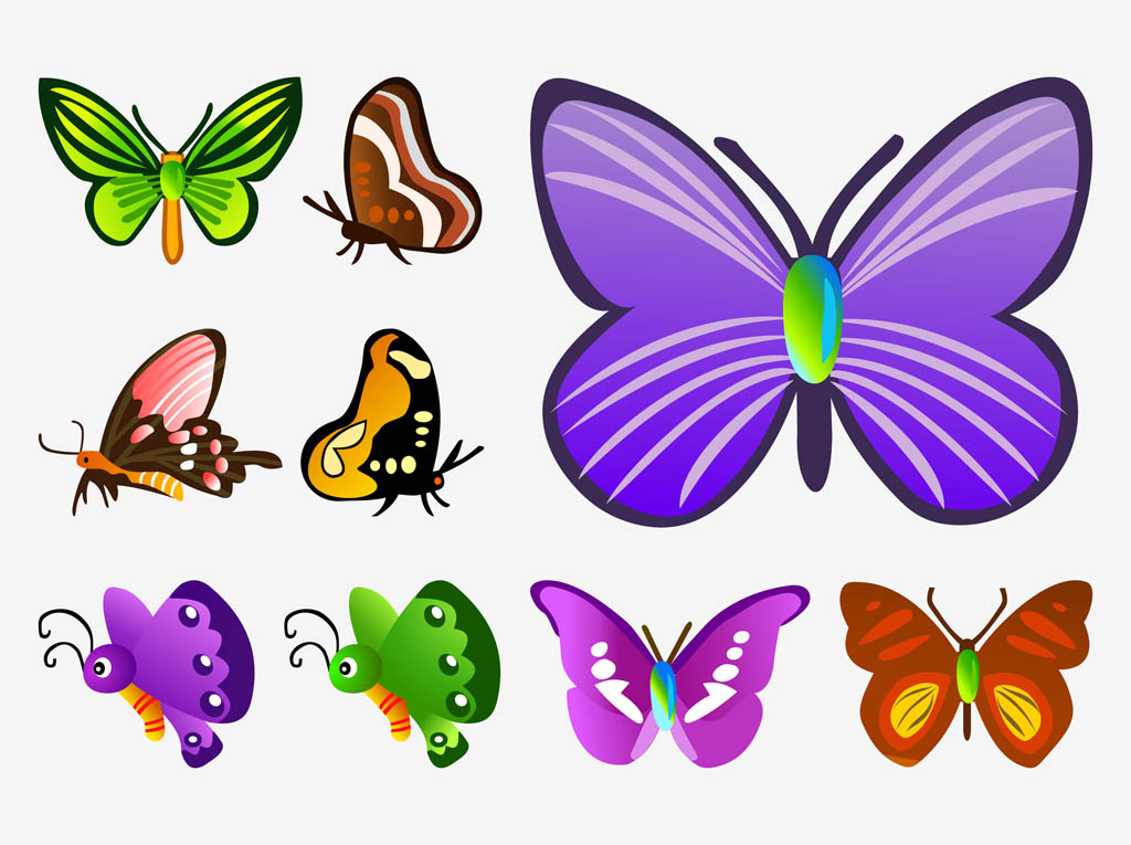Pictures Of Cartoon Butterfly