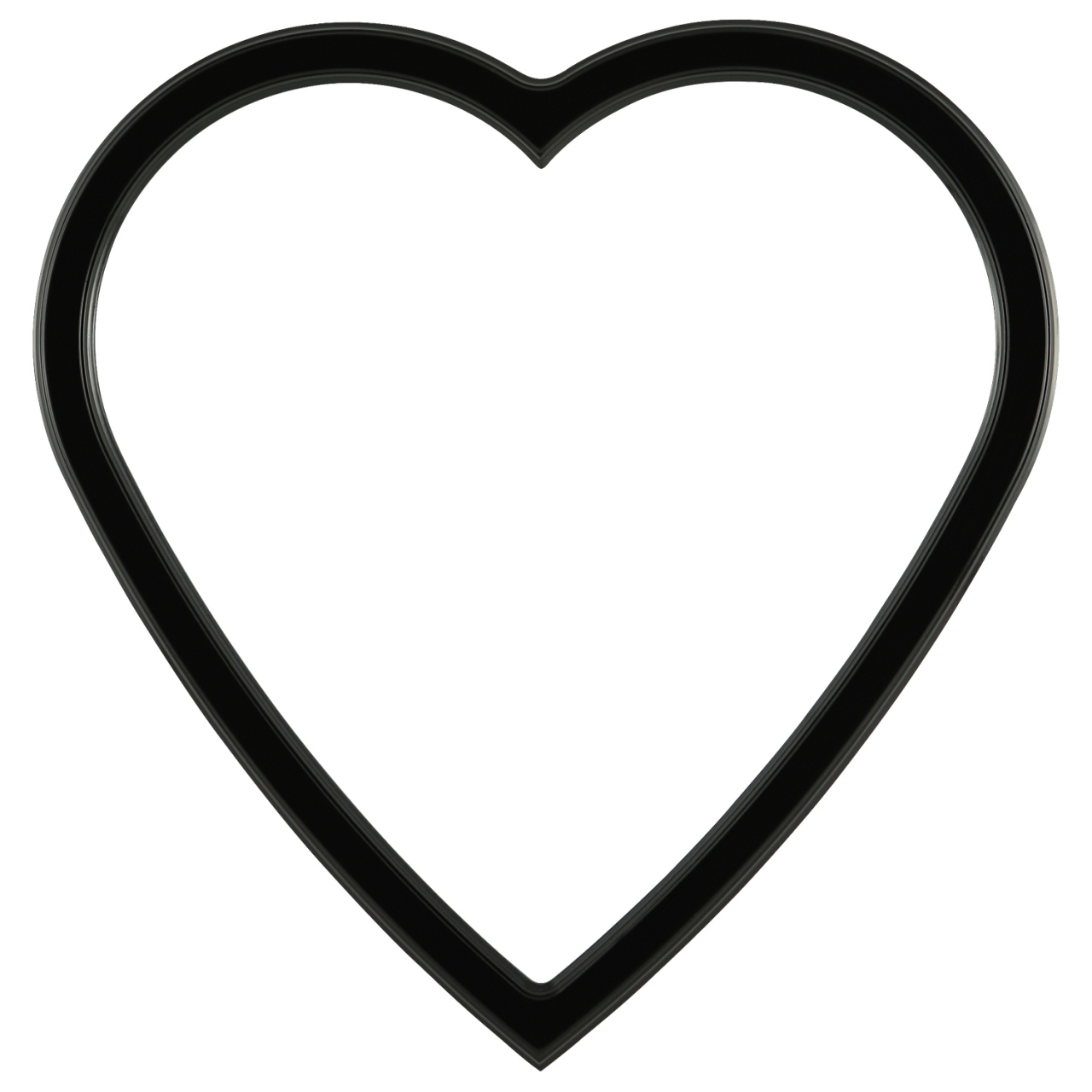 810 Heart Frame Gloss Black - InLine Ovals