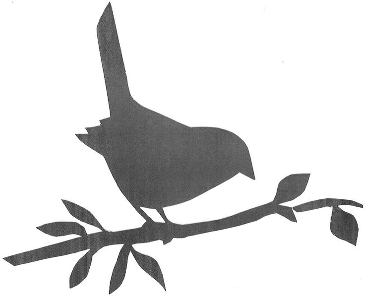 Outline of a bird for crafts