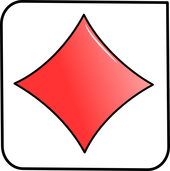 Card Symbol Diamond Clip Art - vector clip art online ...