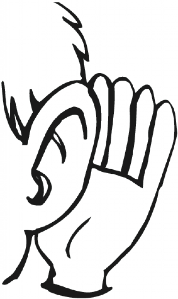 Listening ear clip art