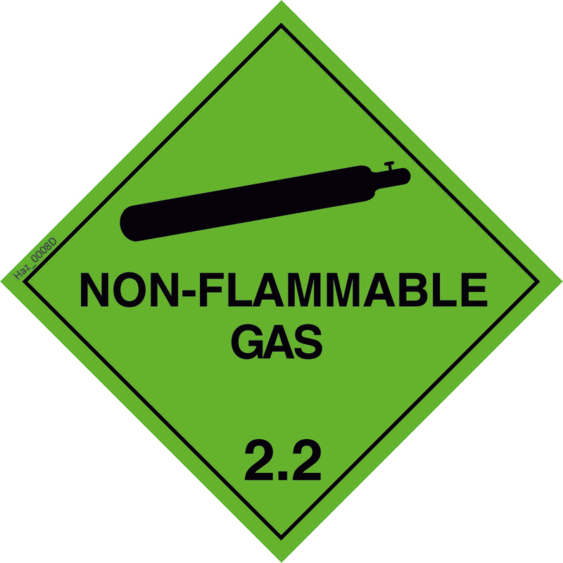 Non Flammable Gas 2.2 | Hazardous Sign