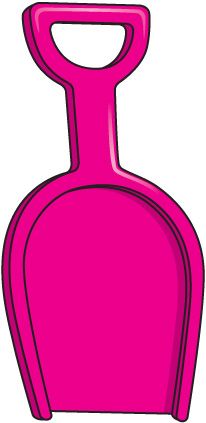 Beach shovel clipart