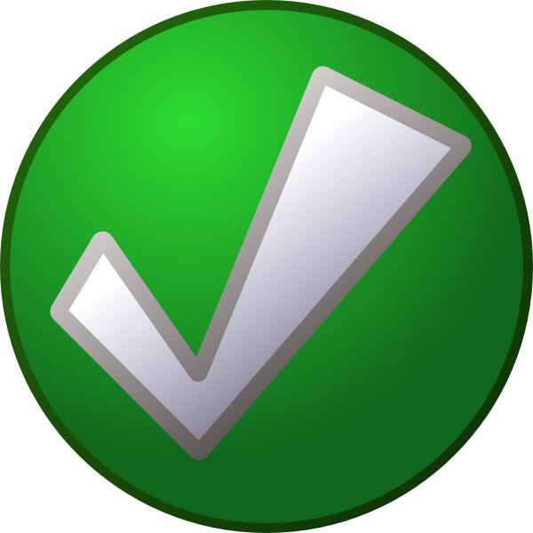 Green Tick Clip Art - vector clip art online, royalty ...