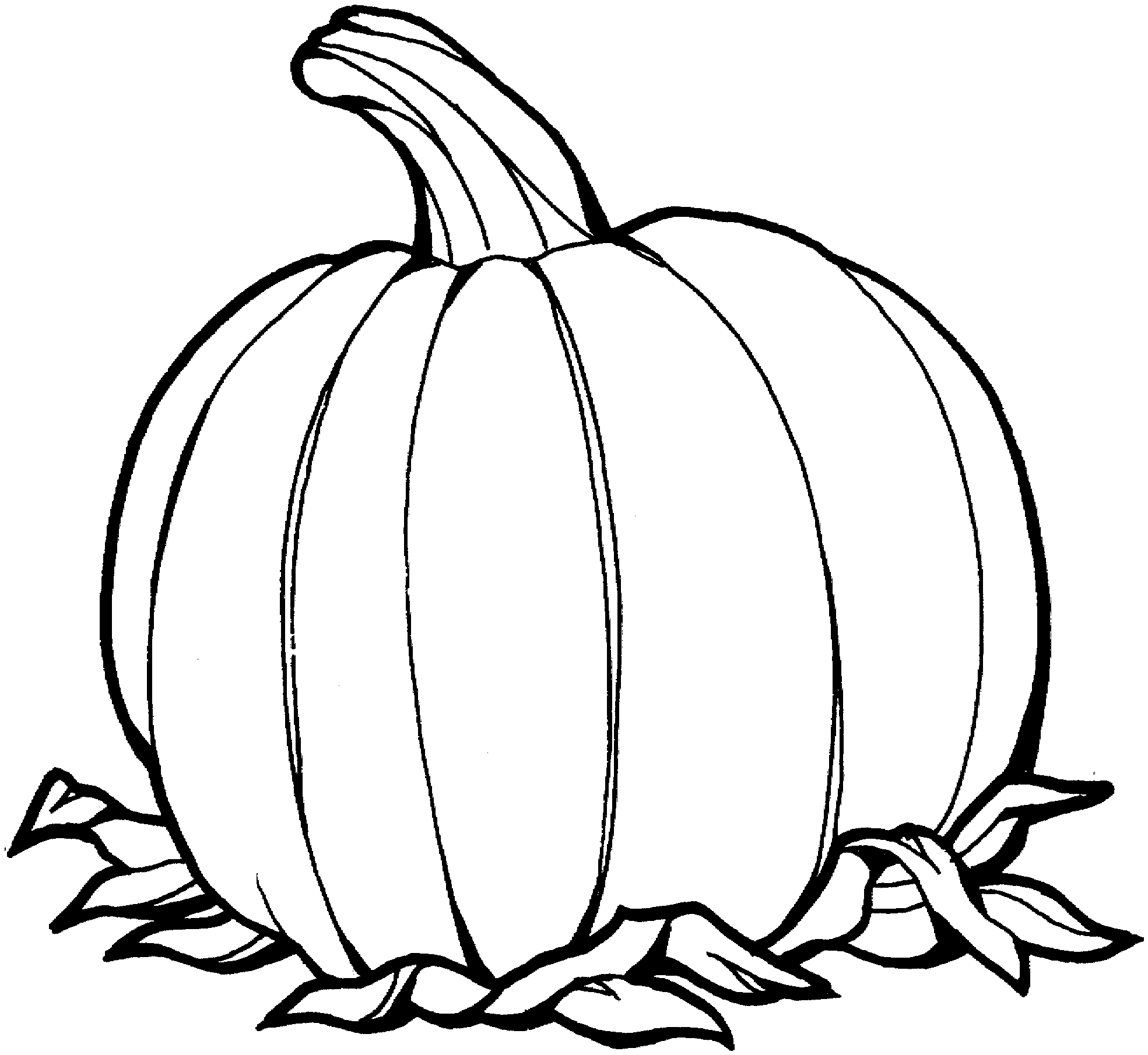 Cute fall clipart black and white