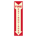 8" x 8" Braille Sign - "IN CASE OF FIRE", (4) Standard Colors ...