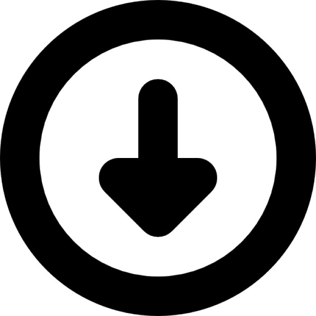 Down arrow in a circle - Icon | Download free Icons