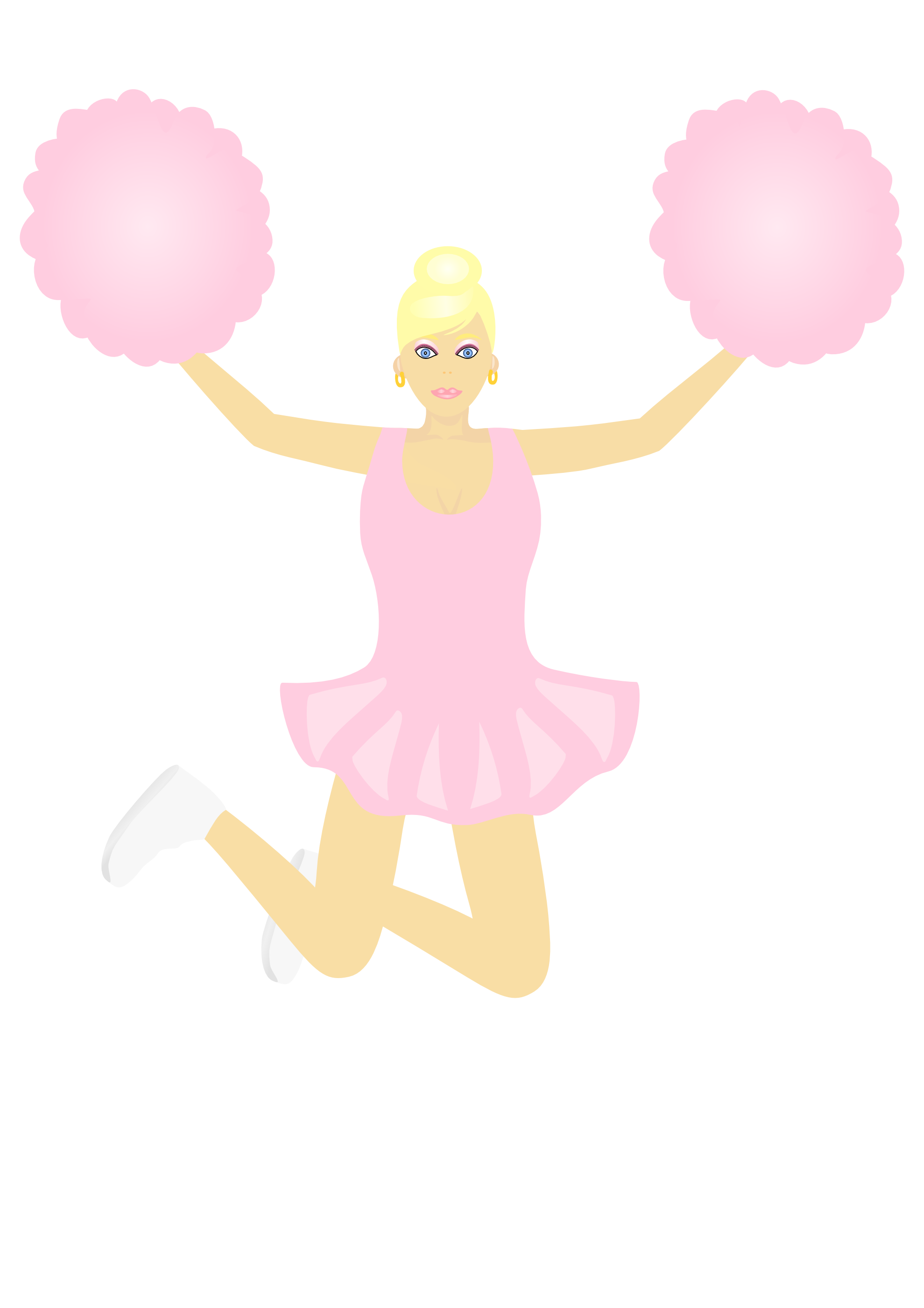 Clip Art: Jumping Cheerleader September 2011 ...