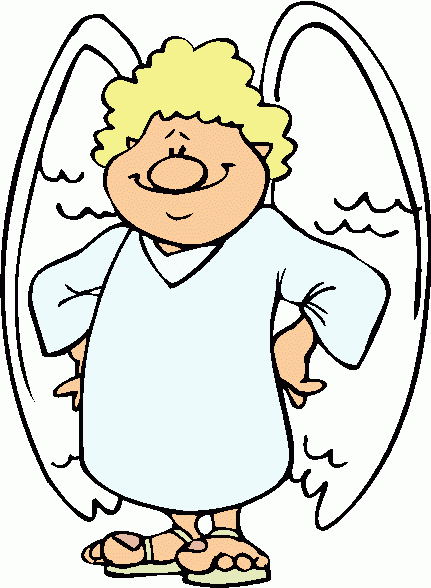 Clip Art Of Angels In Heaven Clipart