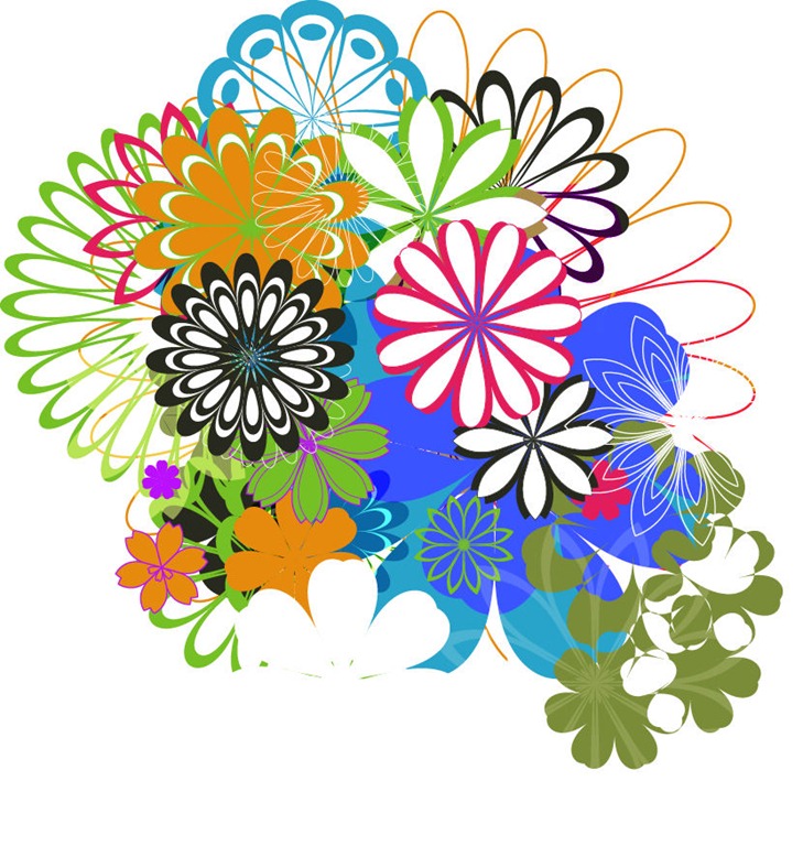 1970 Flower Clipart