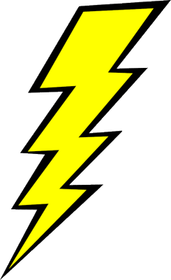 Cartoon Lightning Bolt Clipart