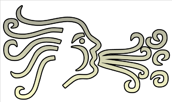 Clip Art Of Blowing Art Clipart