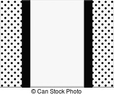 Black and white polka dot clip art free