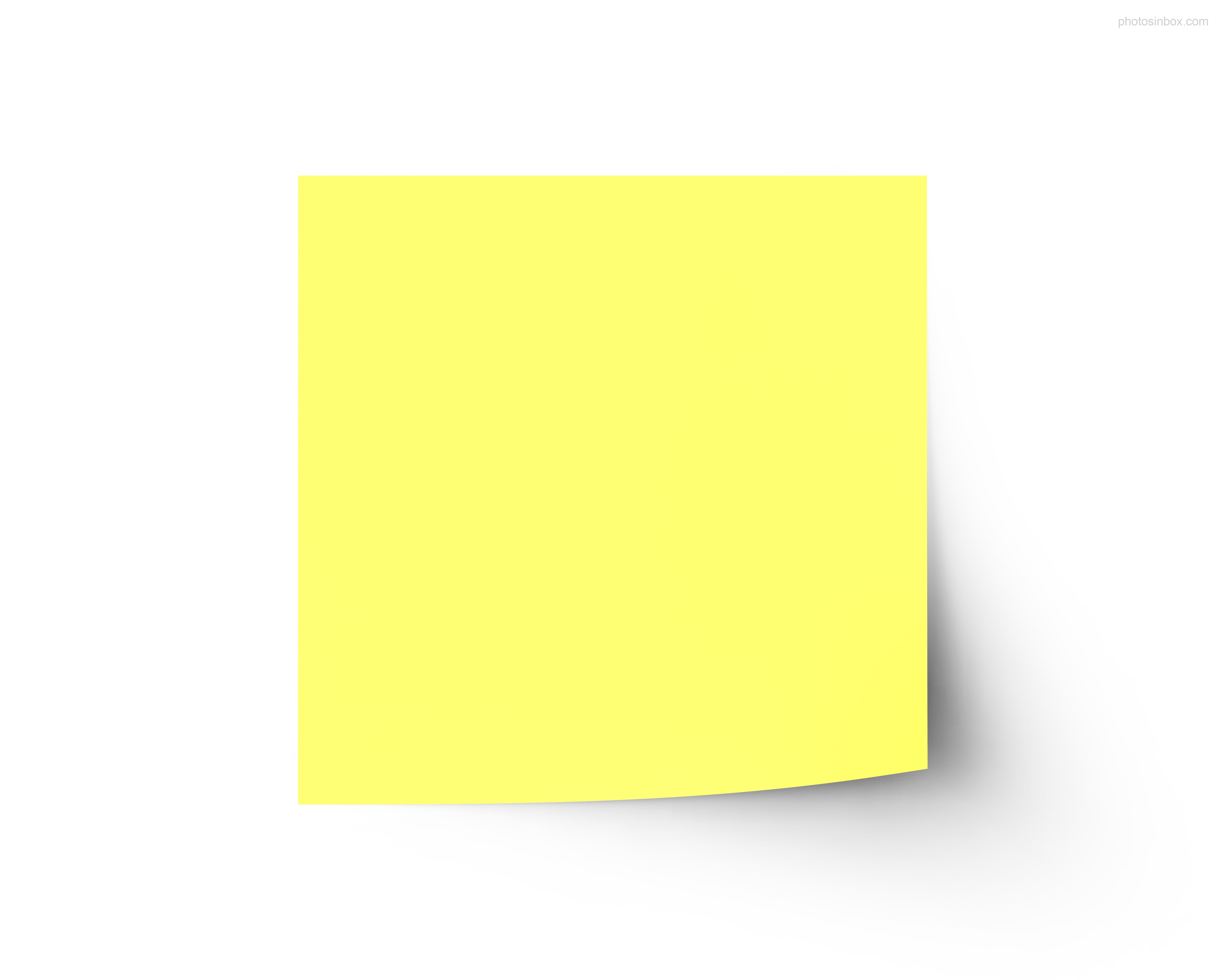 Blank Sticky Note