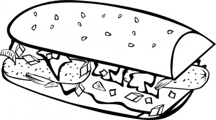 Food Clipart Black And White - Tumundografico