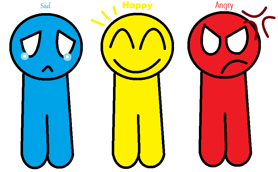 Sad, Happy, Angry by killer-Puppets on DeviantArt