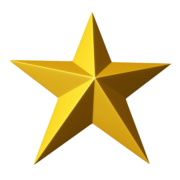 Gold star clipart png