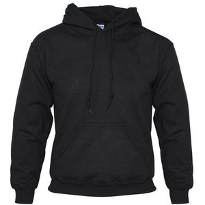 New Plain Blank Hoodie Black Pullover Hooded Sweat Hoody Swe ...