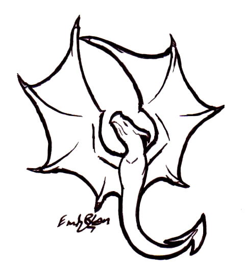 Dragon Line Art - ClipArt Best