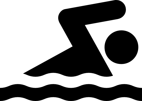 Swimmer Logo Clipart
