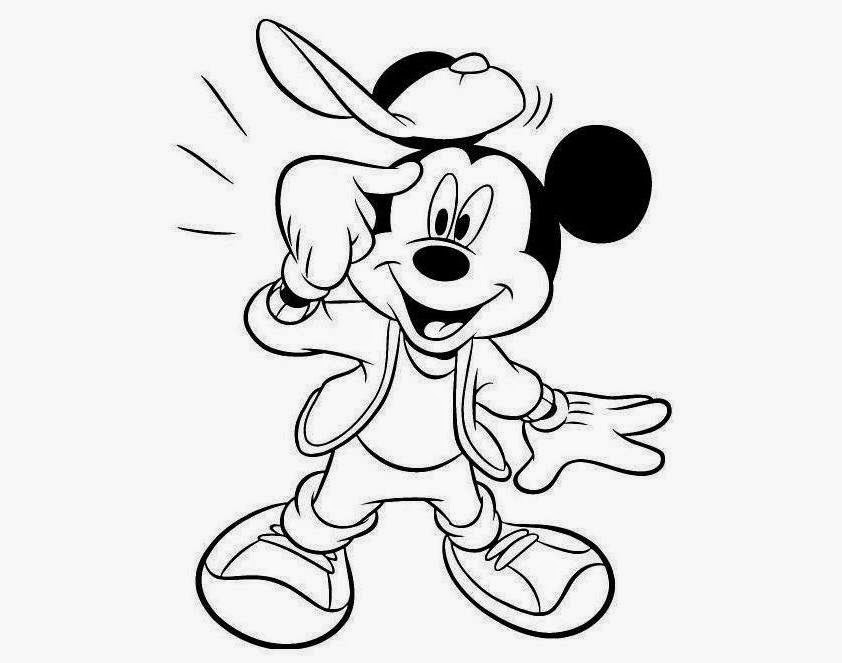 Colour Drawing Free Wallpaper: Disney Cartoon Best Mickey Mouse ...