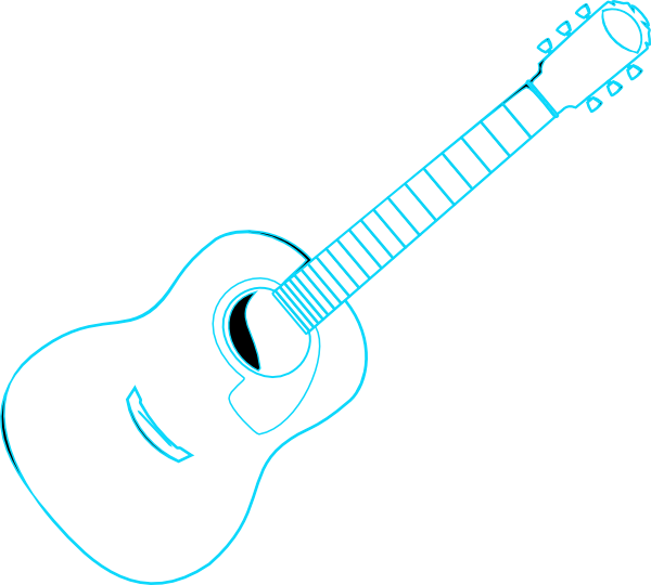 Guitar Outline - Clipartion.com