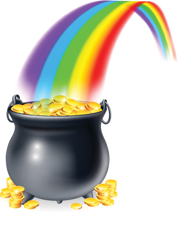 A Pot Of Gold Clip Art, Vector Images & Illustrations