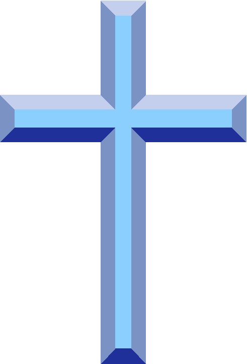 Christening Blue Cross Clipart