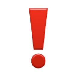 â?   Heavy Exclamation Mark Symbol Emoji (U+2757/U+E021/U+2757, U+ ...