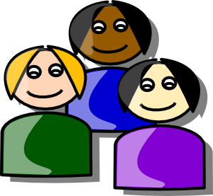 Clip Art Group Of People Laughing Clipart