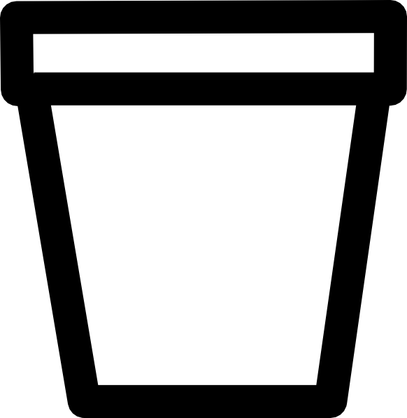 Flower Pot Outline | Free Download Clip Art | Free Clip Art | on ...