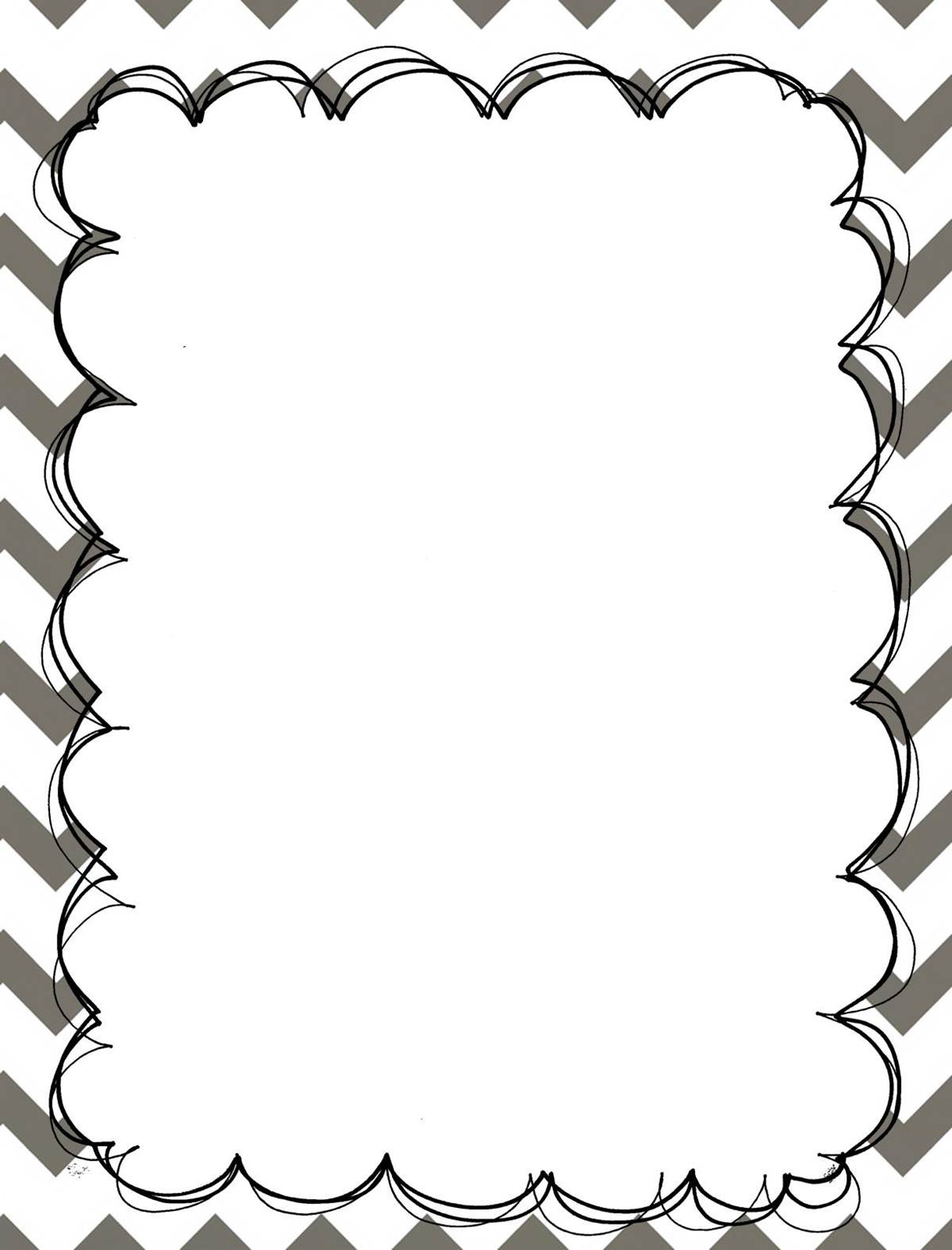 Cute Chevron Borders Clipart