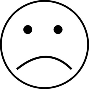 Frowny face clipart