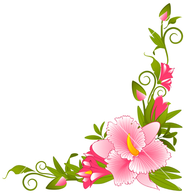 Flower page borders free download