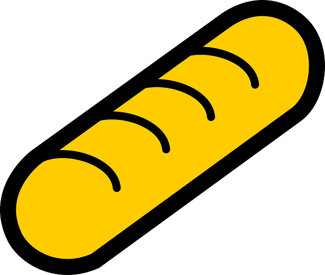 ICON, FOOD, FRENCH, BREAD, DRAWING, CARTOON, ROLL - Public Domain ...