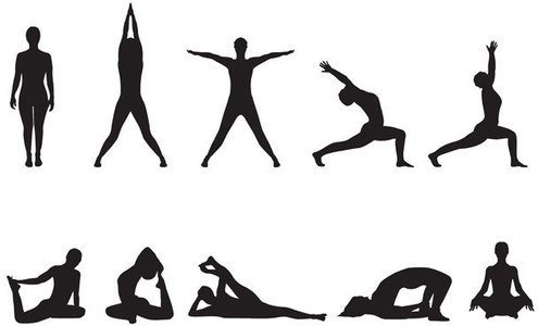 Yoga Silhouette Clipart