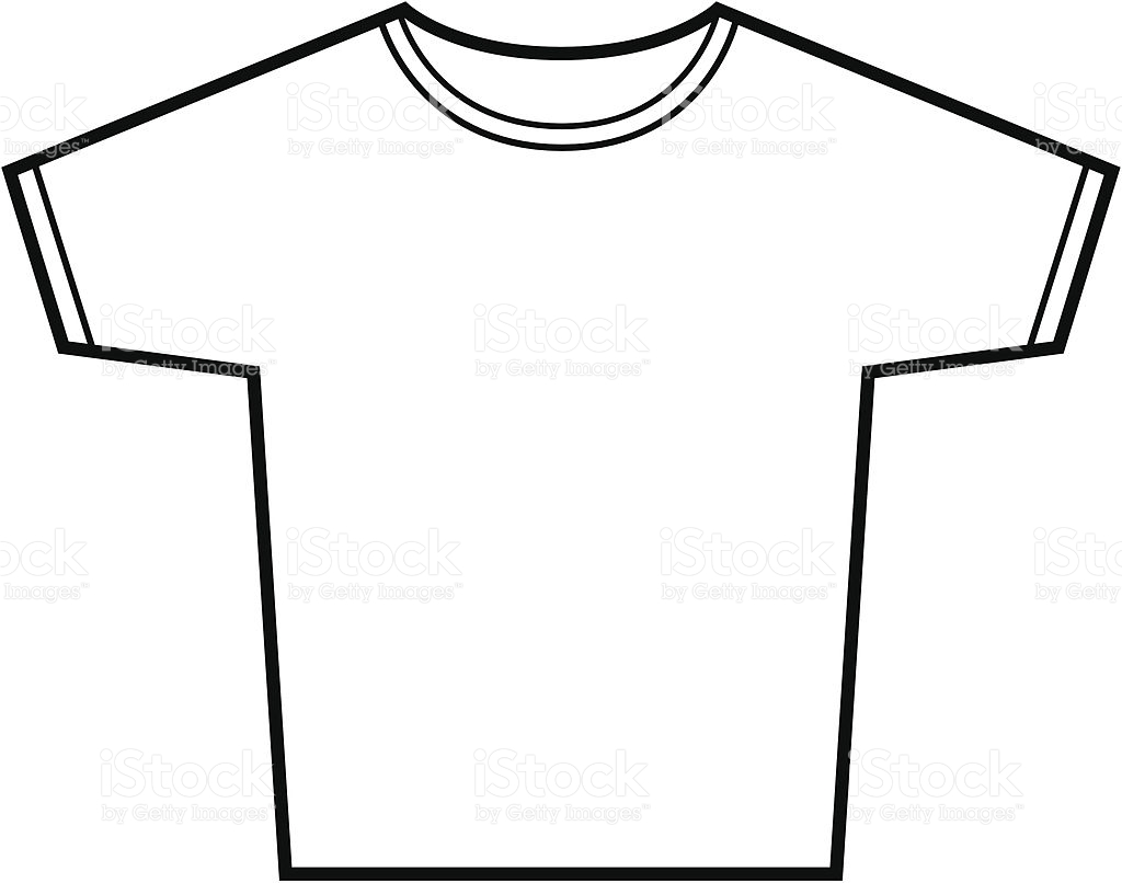 Tshirt Vector Outline stock vector art 165027606 | iStock