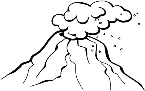 Volcano coloring pages | Free Printable Pictures