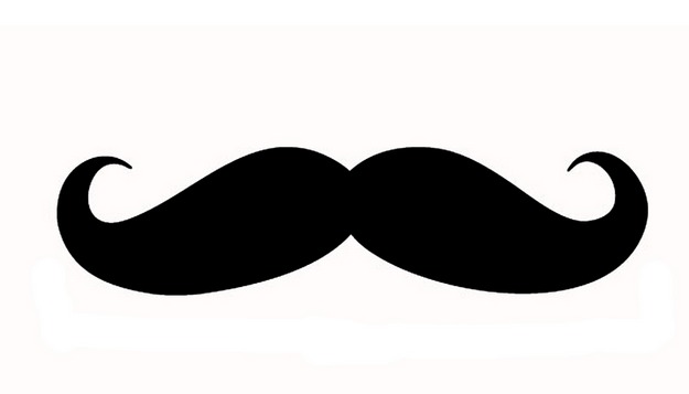 Handlebar mustache clipart
