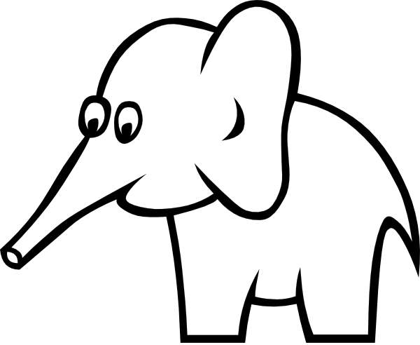White Elephant Tracing - ClipArt Best